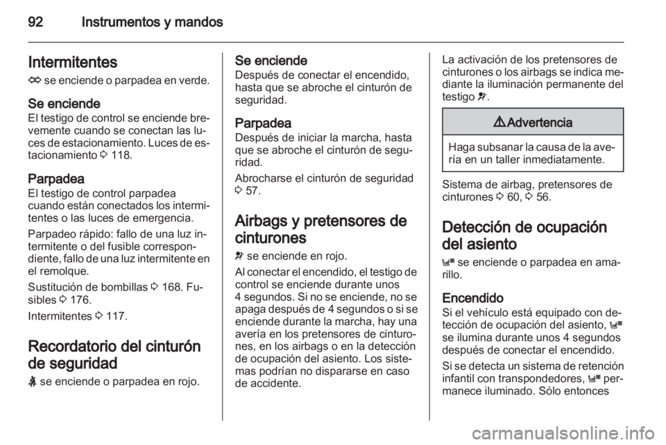 OPEL ZAFIRA 2013 Manual de Instrucciones (in Spanish) OPEL ZAFIRA 2013 Manual de Instrucciones (in Spanish)