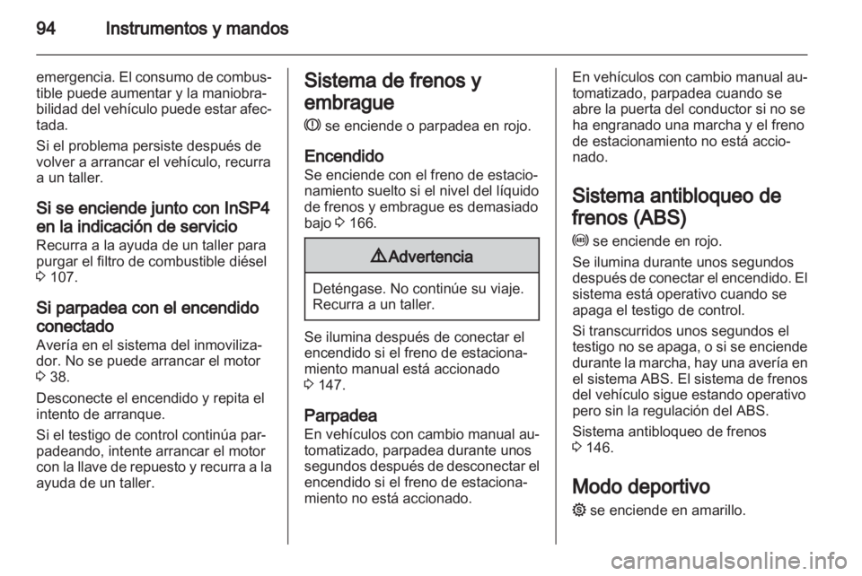 OPEL ZAFIRA 2013 Manual de Instrucciones (in Spanish) OPEL ZAFIRA 2013 Manual de Instrucciones (in Spanish)