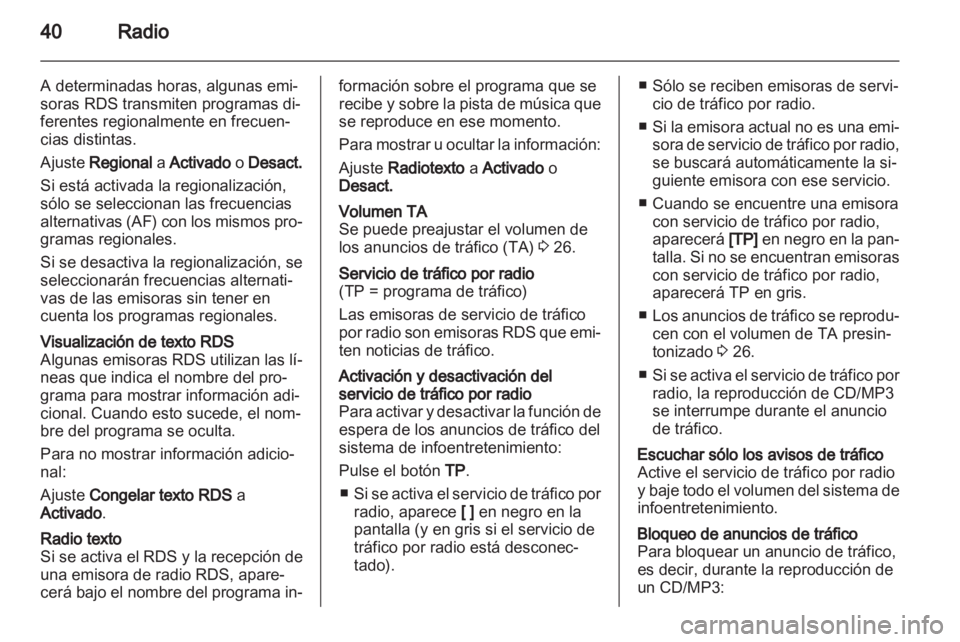 OPEL ZAFIRA B 2013 Manual de infoentretenimiento (in Spanish) OPEL ZAFIRA B 2013 Manual de infoentretenimiento (in Spanish)