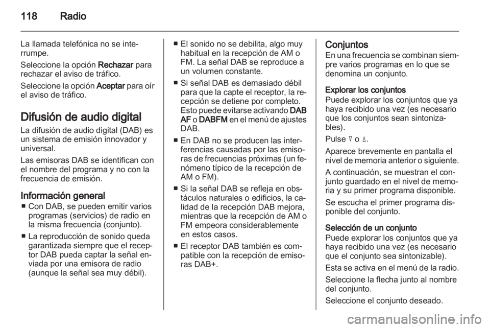 OPEL ZAFIRA B 2014 Manual de infoentretenimiento (in Spanish) OPEL ZAFIRA B 2014 Manual de infoentretenimiento (in Spanish)