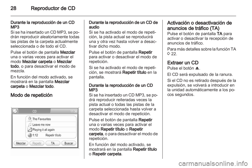OPEL ZAFIRA B 2014 Manual de infoentretenimiento (in Spanish) OPEL ZAFIRA B 2014 Manual de infoentretenimiento (in Spanish)