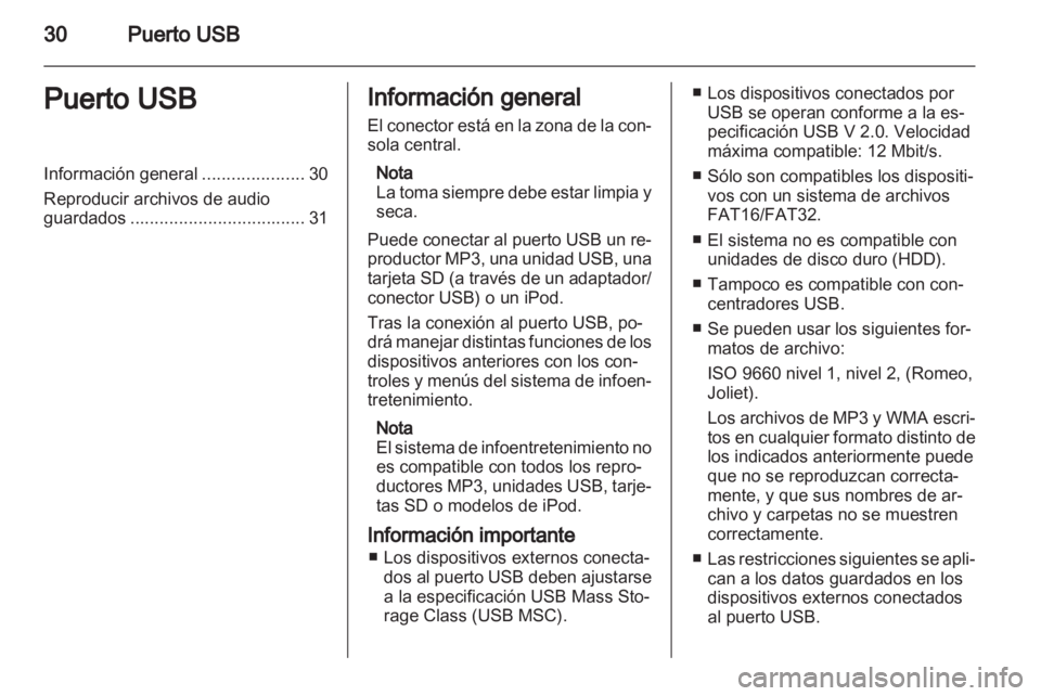 OPEL ZAFIRA B 2014  Manual de infoentretenimiento (in Spanish) 