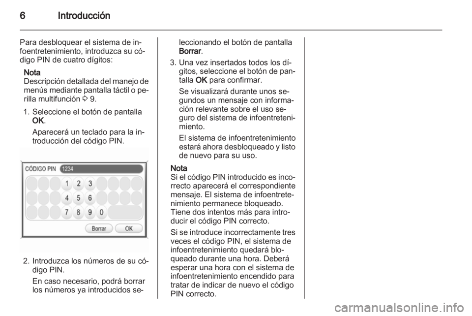 OPEL ZAFIRA B 2014  Manual de infoentretenimiento (in Spanish) 