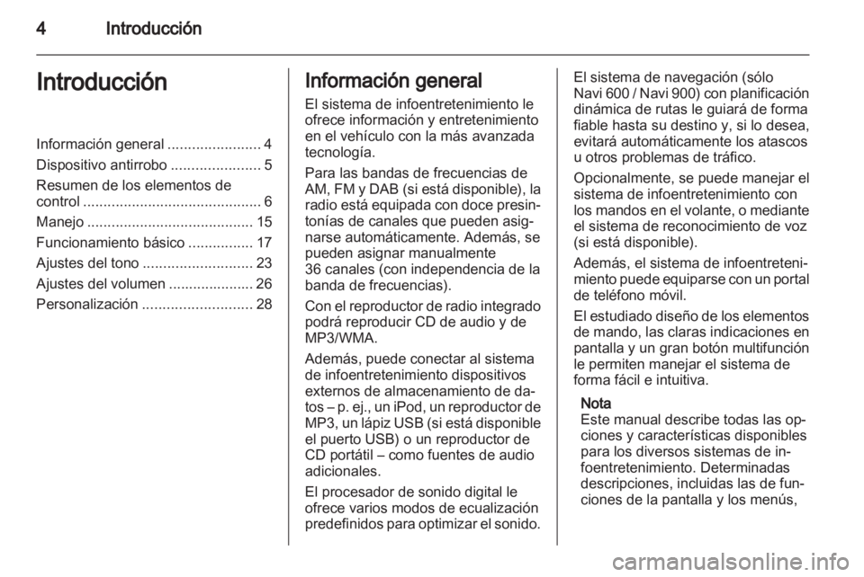 OPEL ZAFIRA C 2013.5  Manual de infoentretenimiento (in Spanish) 