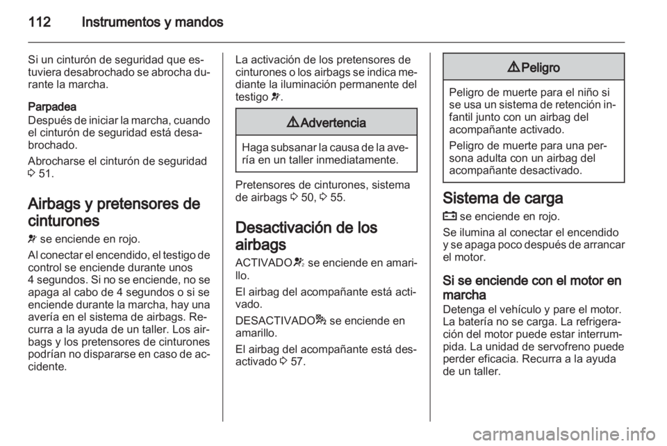 OPEL ZAFIRA TOURER 2012 Manual de Instrucciones (in Spanish) OPEL ZAFIRA TOURER 2012 Manual de Instrucciones (in Spanish)