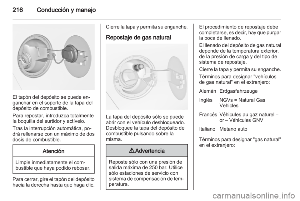 OPEL ZAFIRA TOURER 2012  Manual de Instrucciones (in Spanish) 