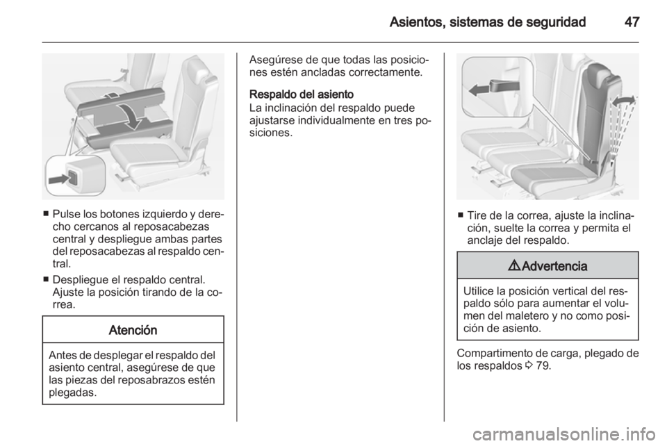 OPEL ZAFIRA TOURER 2012 Manual de Instrucciones (in Spanish) OPEL ZAFIRA TOURER 2012 Manual de Instrucciones (in Spanish)