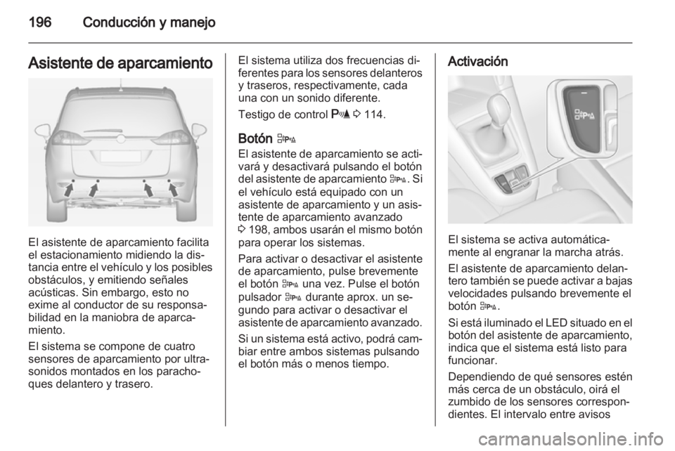 OPEL ZAFIRA TOURER 2012.5  Manual de Instrucciones (in Spanish) 