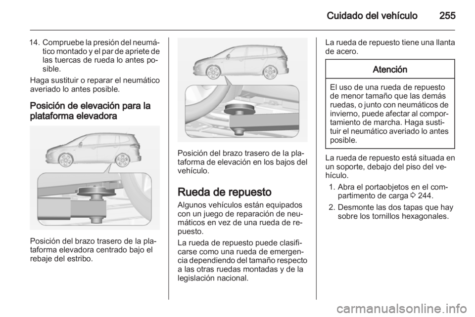 OPEL ZAFIRA TOURER 2012.5 Manual de Instrucciones (in Spanish) OPEL ZAFIRA TOURER 2012.5 Manual de Instrucciones (in Spanish)