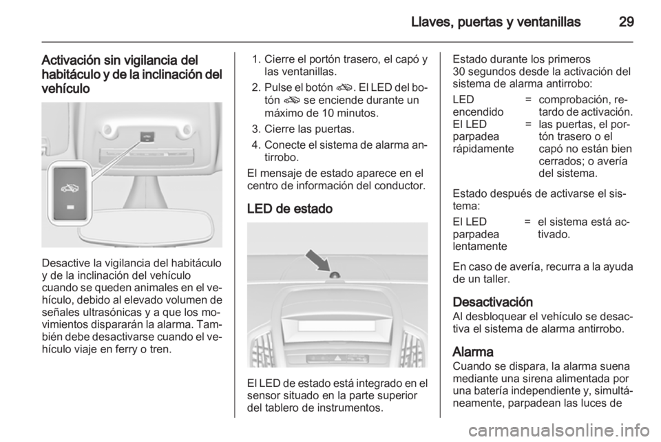 OPEL ZAFIRA TOURER 2012.5  Manual de Instrucciones (in Spanish) 