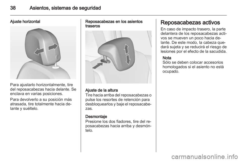 OPEL ZAFIRA TOURER 2012.5  Manual de Instrucciones (in Spanish) 