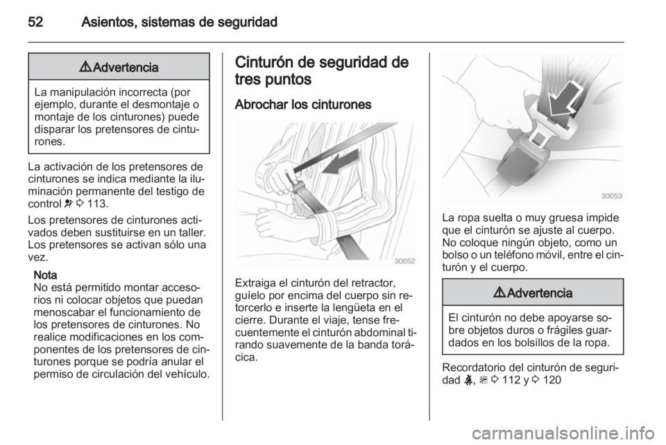 OPEL ZAFIRA TOURER 2013  Manual de Instrucciones (in Spanish) 