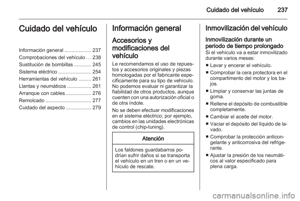 OPEL ZAFIRA TOURER 2013.5  Manual de Instrucciones (in Spanish) 
