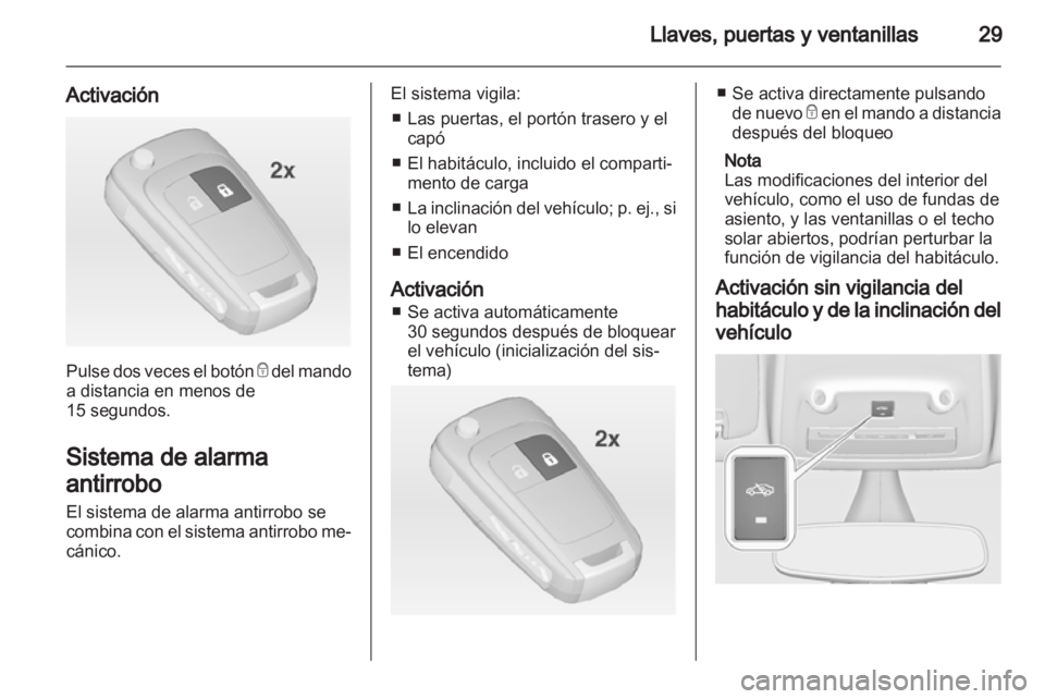 OPEL ZAFIRA TOURER 2013.5  Manual de Instrucciones (in Spanish) 