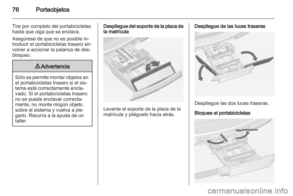 OPEL ZAFIRA TOURER 2013.5  Manual de Instrucciones (in Spanish) 