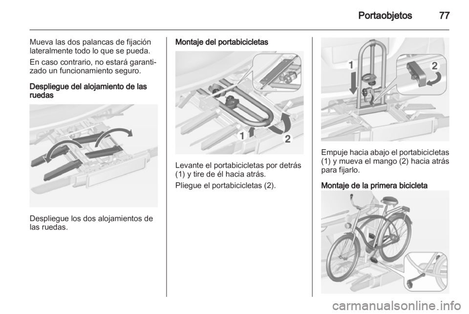 OPEL ZAFIRA TOURER 2013.5  Manual de Instrucciones (in Spanish) 