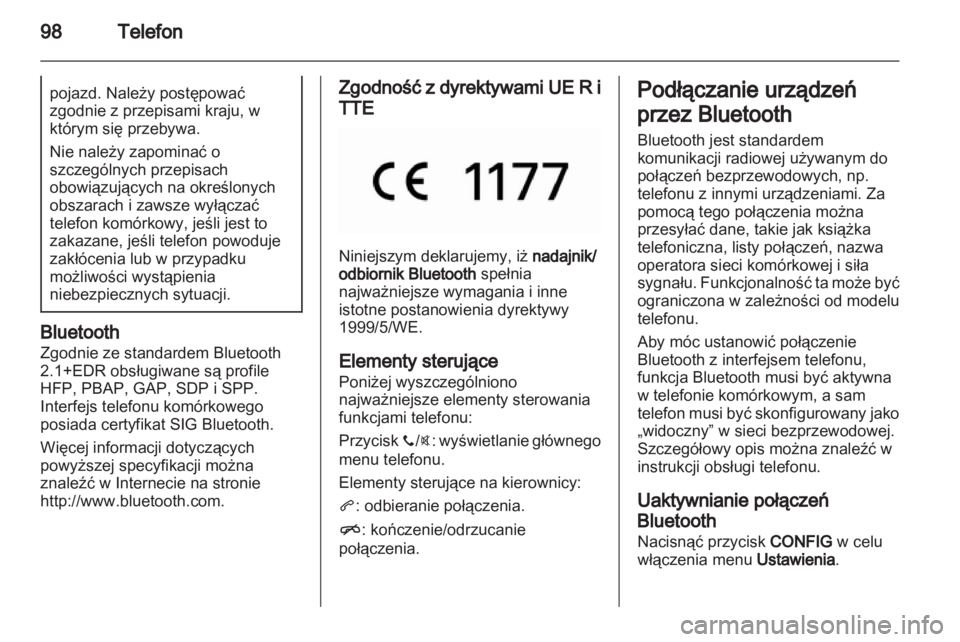 OPEL ADAM 2013.5 Instrukcja obsługi systemu audio-nawigacyjnego (in Polish) OPEL ADAM 2013.5 Instrukcja obsługi systemu audio-nawigacyjnego (in Polish)
