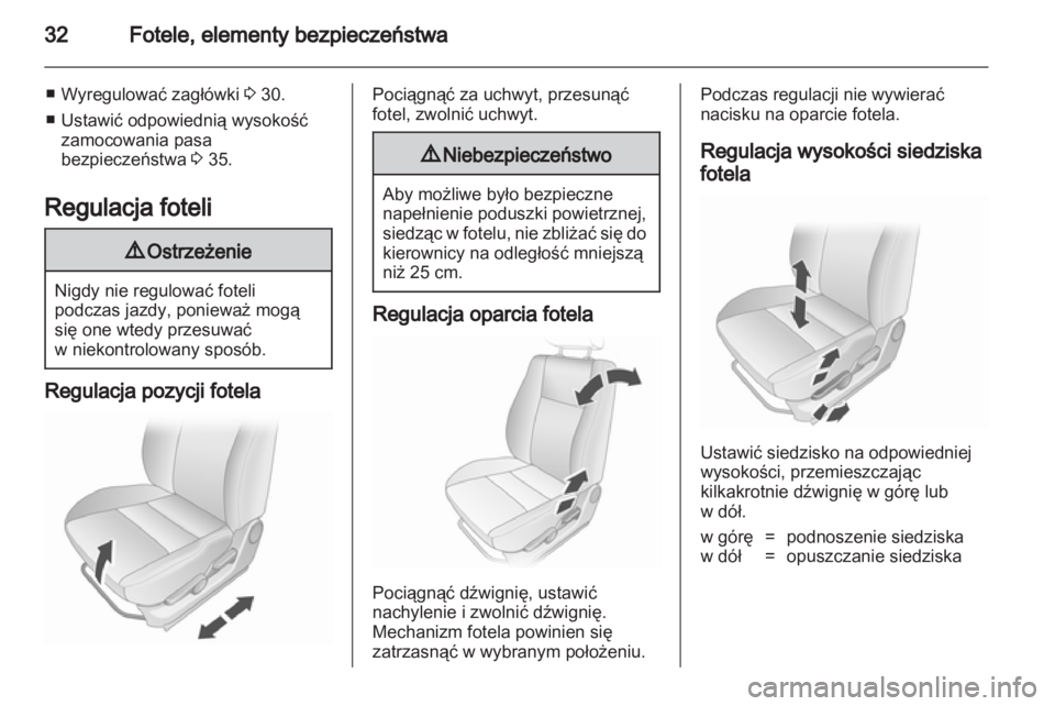OPEL AGILA 2012  Instrukcja obsługi (in Polish) 