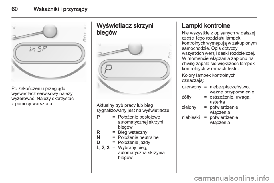 OPEL AGILA 2012  Instrukcja obsługi (in Polish) 