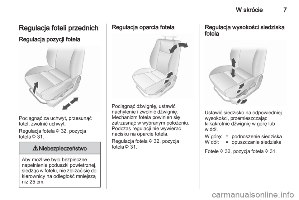 OPEL AGILA 2012  Instrukcja obsługi (in Polish) 