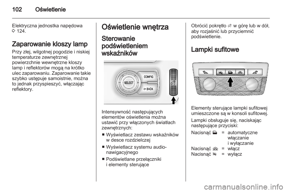 OPEL AMPERA 2012  Instrukcja obsługi (in Polish) 