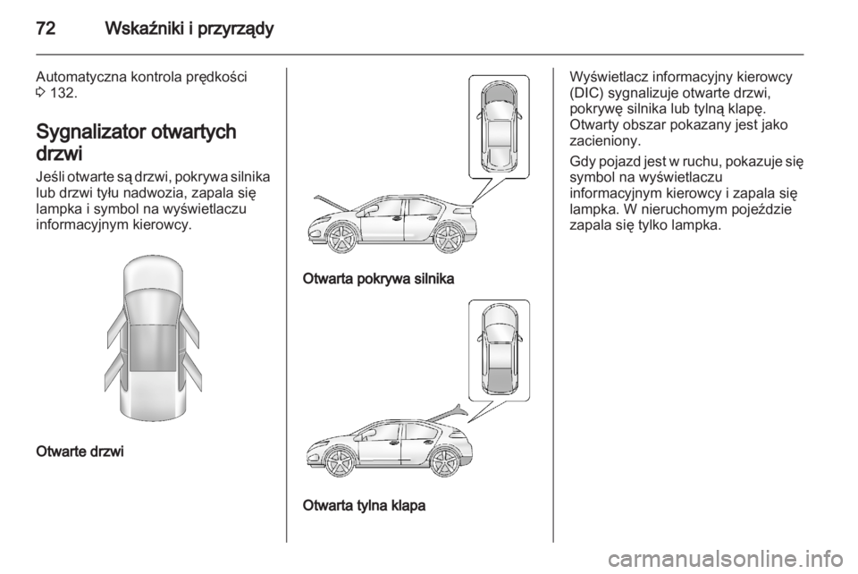 OPEL AMPERA 2012 Instrukcja obsługi (in Polish) OPEL AMPERA 2012 Instrukcja obsługi (in Polish)
