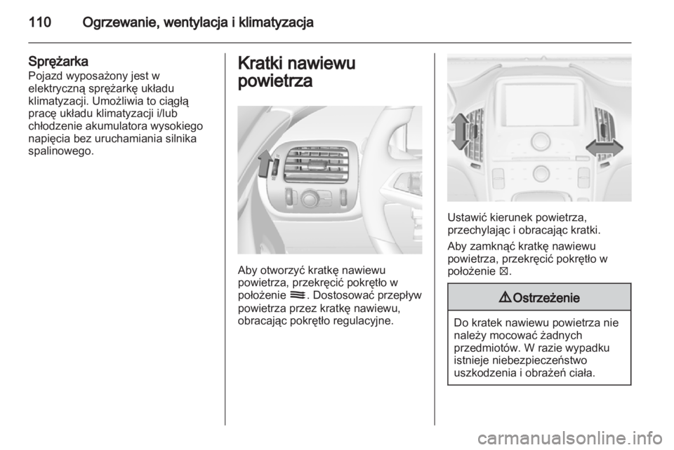 OPEL AMPERA 2012.5  Instrukcja obsługi (in Polish) 