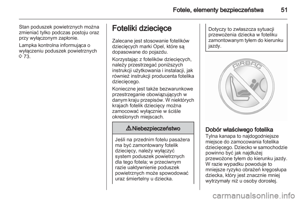 OPEL AMPERA 2012.5  Instrukcja obsługi (in Polish) 
