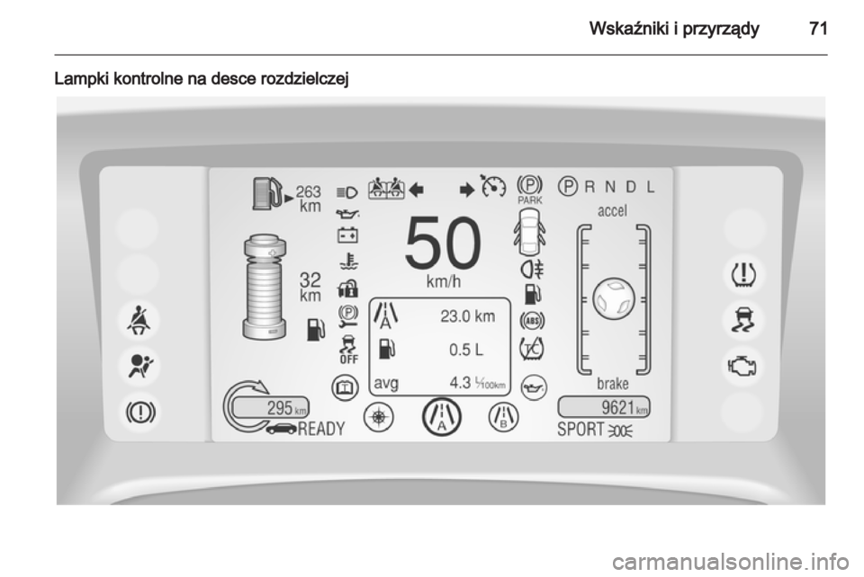 OPEL AMPERA 2012.5 Instrukcja obsługi (in Polish) OPEL AMPERA 2012.5 Instrukcja obsługi (in Polish)