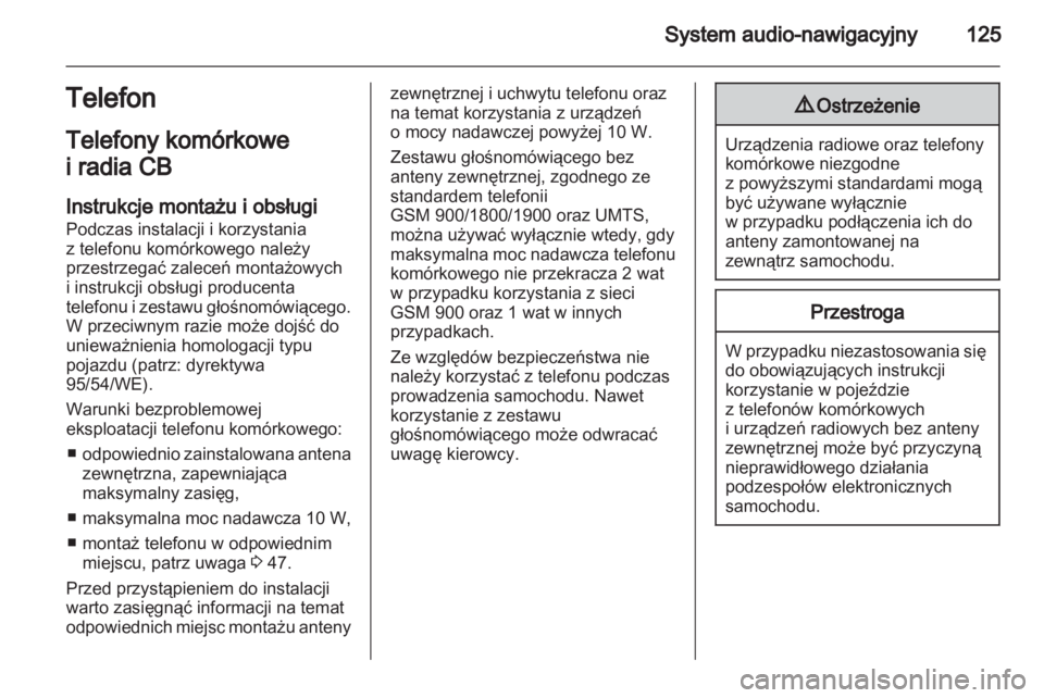 OPEL ANTARA 2011  Instrukcja obsługi (in Polish) 