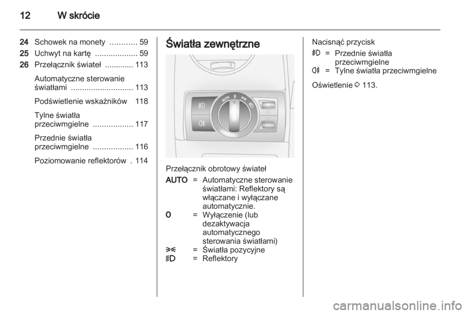 OPEL ANTARA 2012.5  Instrukcja obsługi (in Polish) 