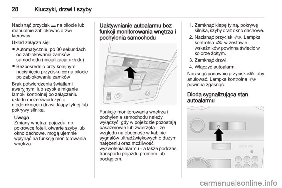 OPEL ANTARA 2012.5  Instrukcja obsługi (in Polish) 