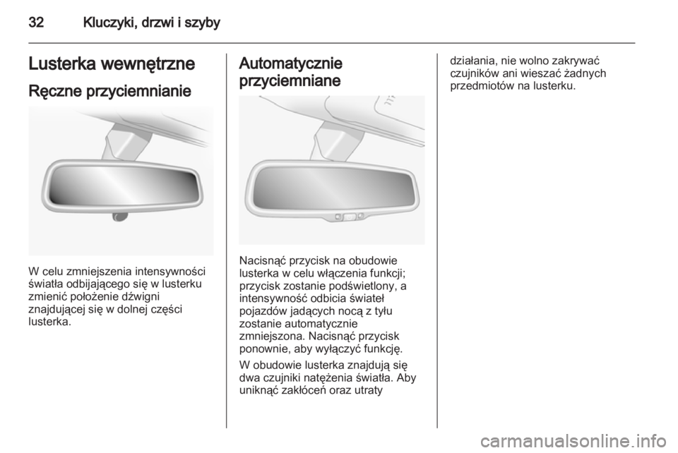 OPEL ANTARA 2012.5  Instrukcja obsługi (in Polish) 