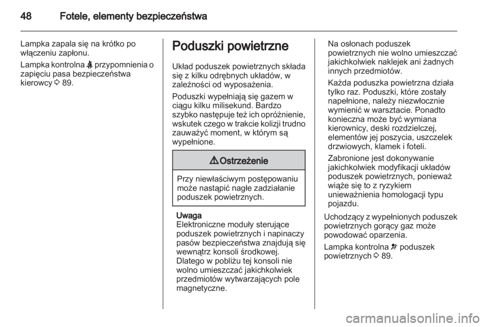 OPEL ANTARA 2012.5  Instrukcja obsługi (in Polish) 