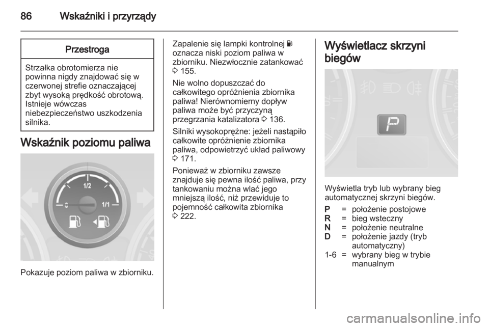 OPEL ANTARA 2012.5  Instrukcja obsługi (in Polish) 