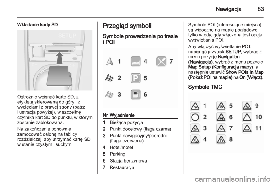 OPEL ANTARA 2013  Instrukcja obsługi systemu audio-nawigacyjnego (in Polish) 