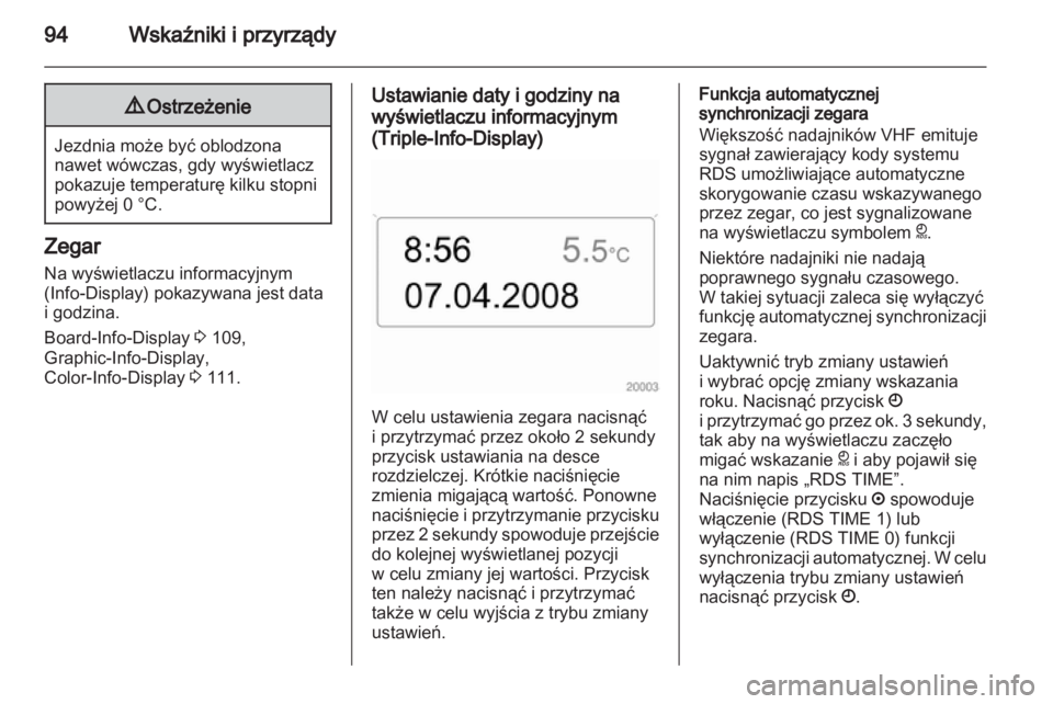 OPEL ASTRA H 2010.5 Instrukcja obsługi (in Polish) OPEL ASTRA H 2010.5 Instrukcja obsługi (in Polish)