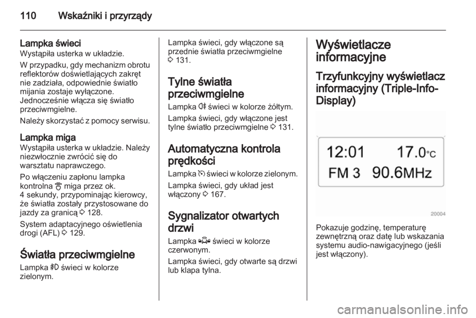 OPEL ASTRA H 2011.5 Instrukcja obsługi (in Polish) OPEL ASTRA H 2011.5 Instrukcja obsługi (in Polish)