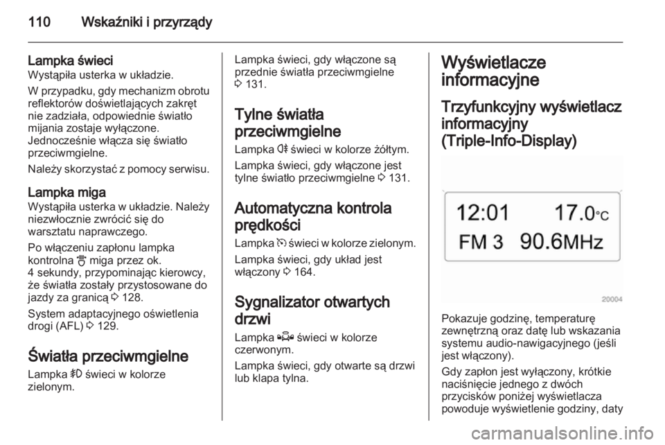OPEL ASTRA H 2013 Instrukcja obsługi (in Polish) OPEL ASTRA H 2013 Instrukcja obsługi (in Polish)