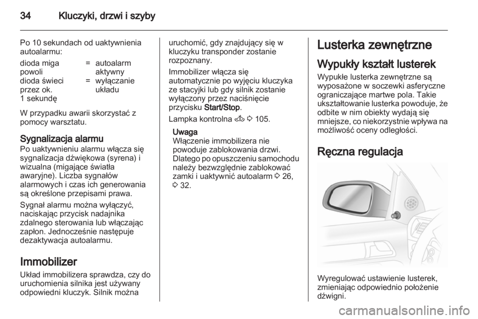 OPEL ASTRA H 2013 Instrukcja obsługi (in Polish) OPEL ASTRA H 2013 Instrukcja obsługi (in Polish)