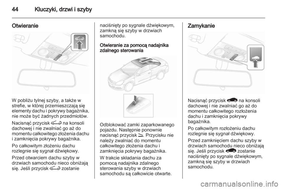 OPEL ASTRA H 2013  Instrukcja obsługi (in Polish) 