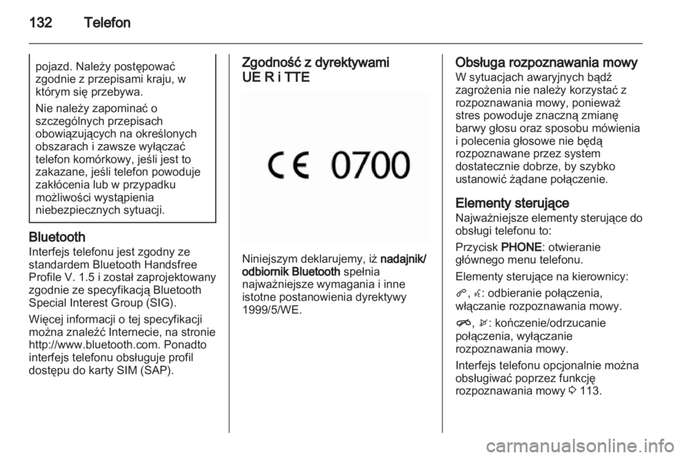 OPEL ASTRA J 2013  Instrukcja obsługi systemu audio-nawigacyjnego (in Polish) 