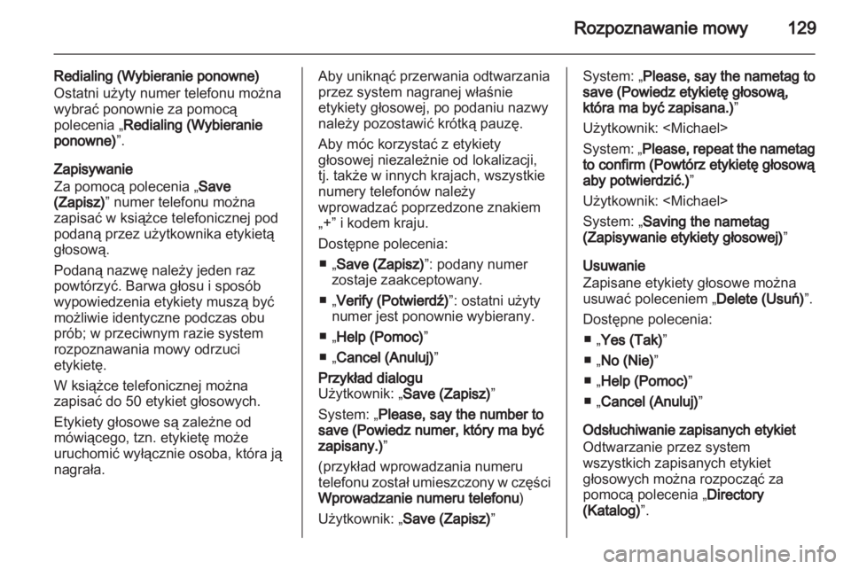 OPEL CASCADA 2013.5 Instrukcja obsługi systemu audio-nawigacyjnego (in Polish) OPEL CASCADA 2013.5 Instrukcja obsługi systemu audio-nawigacyjnego (in Polish)
