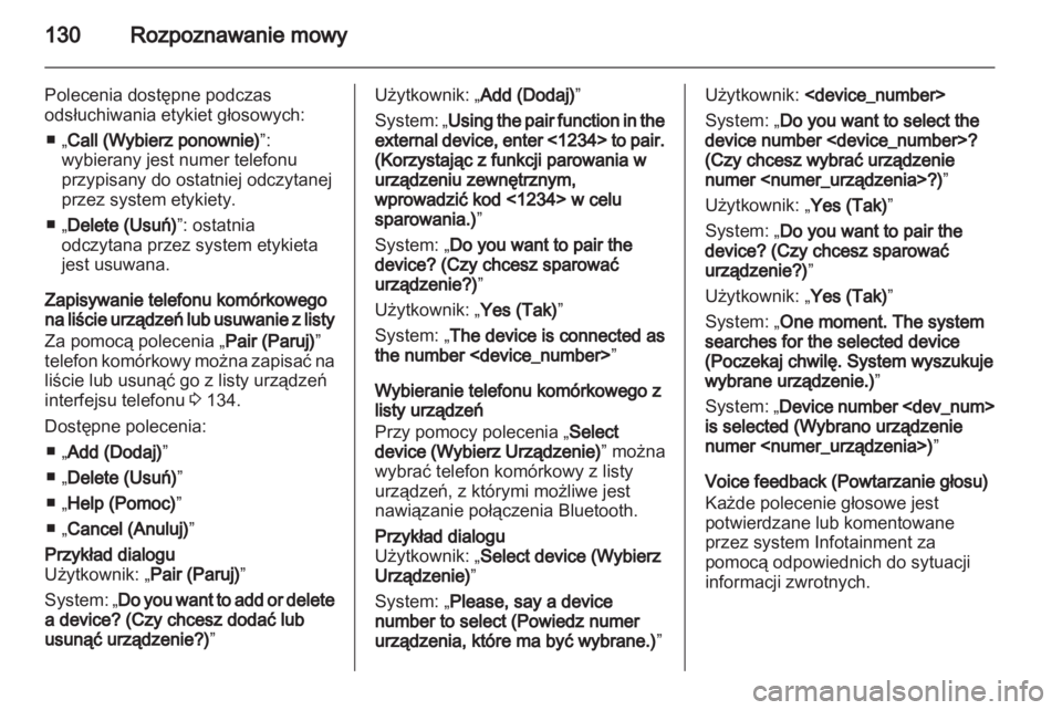 OPEL CASCADA 2013.5 Instrukcja obsługi systemu audio-nawigacyjnego (in Polish) OPEL CASCADA 2013.5 Instrukcja obsługi systemu audio-nawigacyjnego (in Polish)
