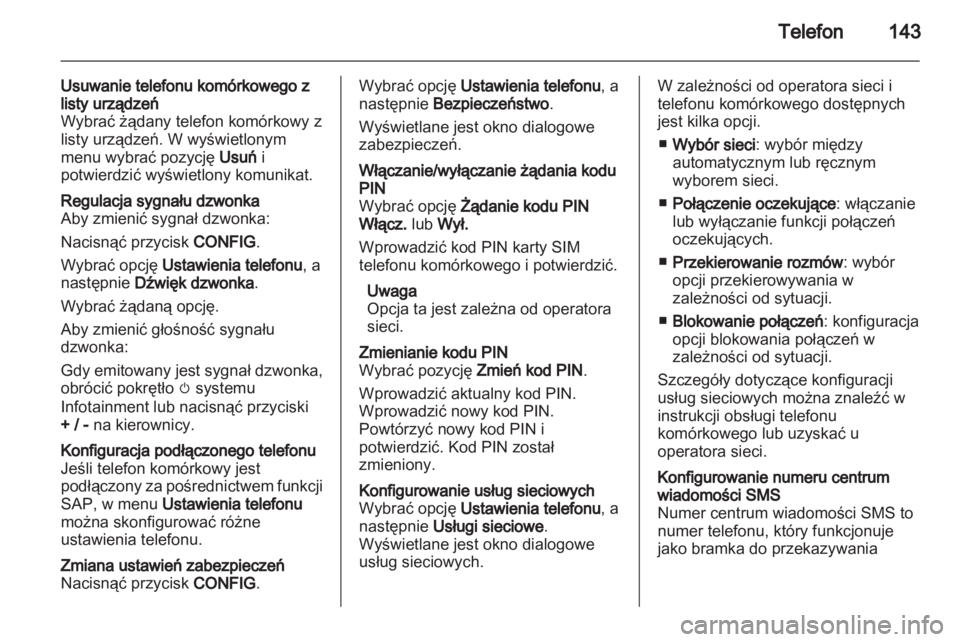 OPEL CASCADA 2013.5  Instrukcja obsługi systemu audio-nawigacyjnego (in Polish) 