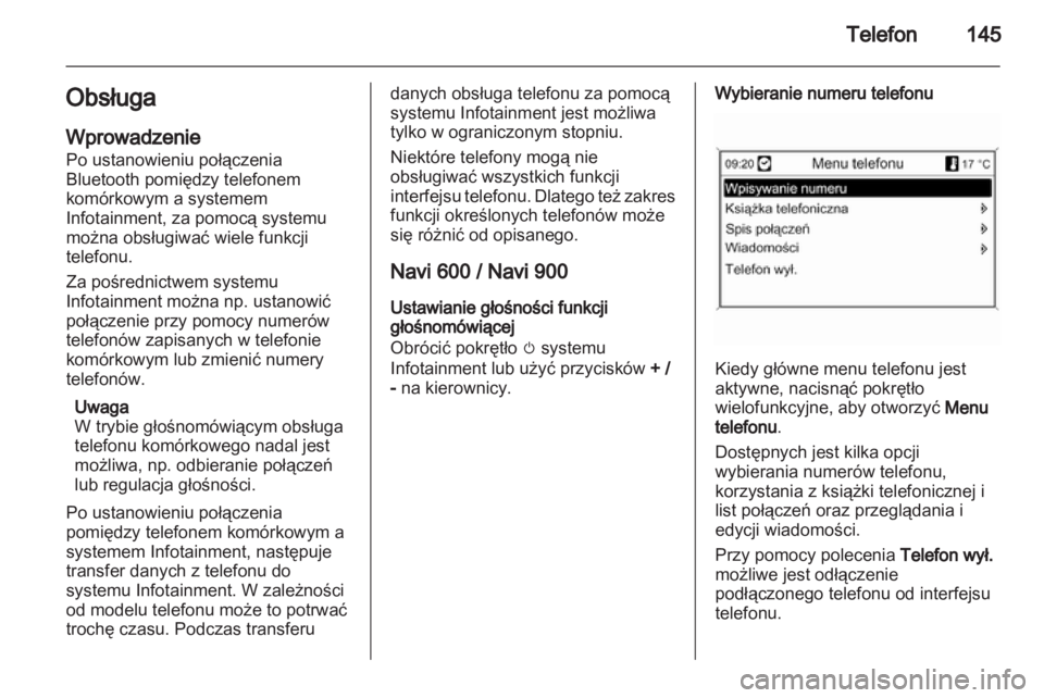 OPEL CASCADA 2013.5  Instrukcja obsługi systemu audio-nawigacyjnego (in Polish) 