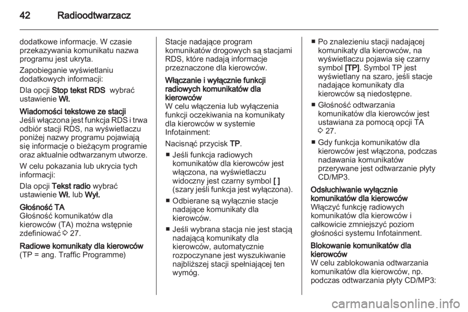 OPEL CASCADA 2013.5 Instrukcja obsługi systemu audio-nawigacyjnego (in Polish) OPEL CASCADA 2013.5 Instrukcja obsługi systemu audio-nawigacyjnego (in Polish)