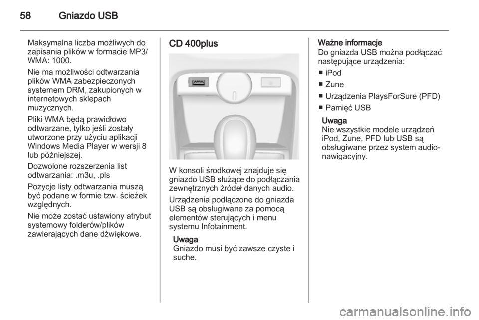 OPEL CASCADA 2013.5  Instrukcja obsługi systemu audio-nawigacyjnego (in Polish) 