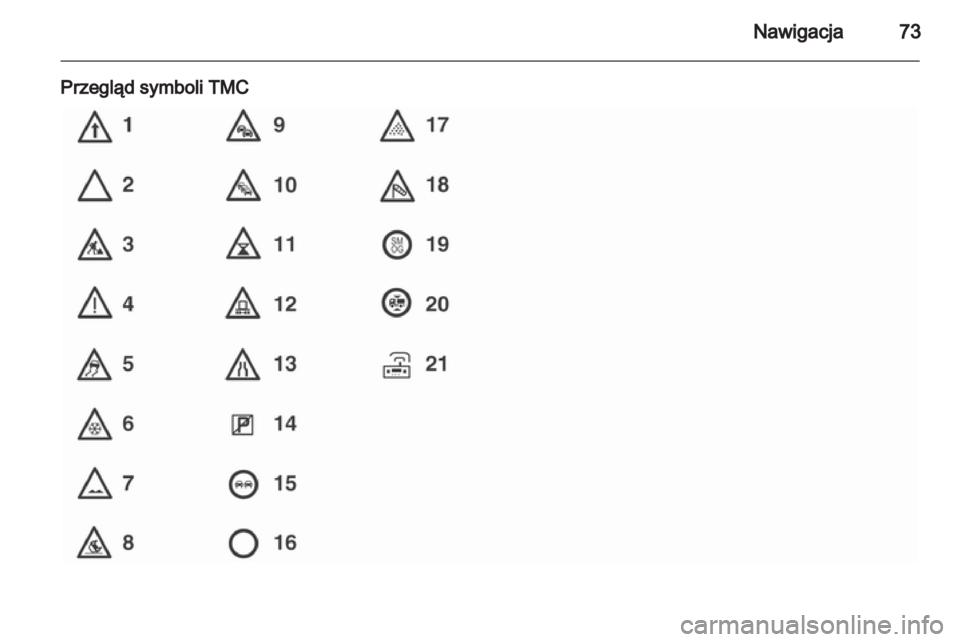 OPEL COMBO 2011 Instrukcja obsługi systemu audio-nawigacyjnego (in Polish) OPEL COMBO 2011 Instrukcja obsługi systemu audio-nawigacyjnego (in Polish)