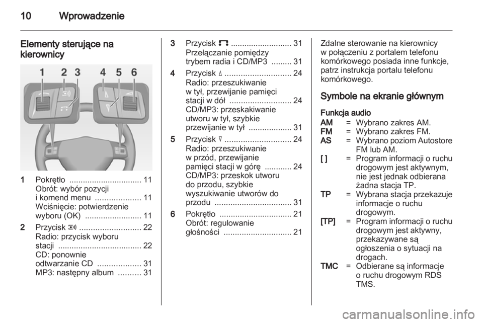 OPEL COMBO 2011  Instrukcja obsługi systemu audio-nawigacyjnego (in Polish) 